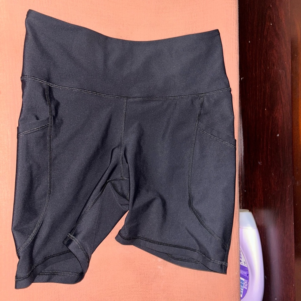 Old Navy Black Bike Shorts High-Rise Stretch